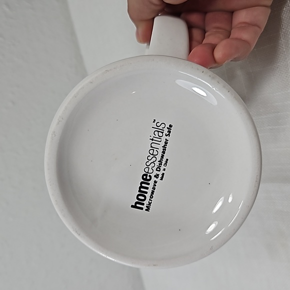 Home Essentials Live white with black border and text coffee mug - Picture 6 of 6